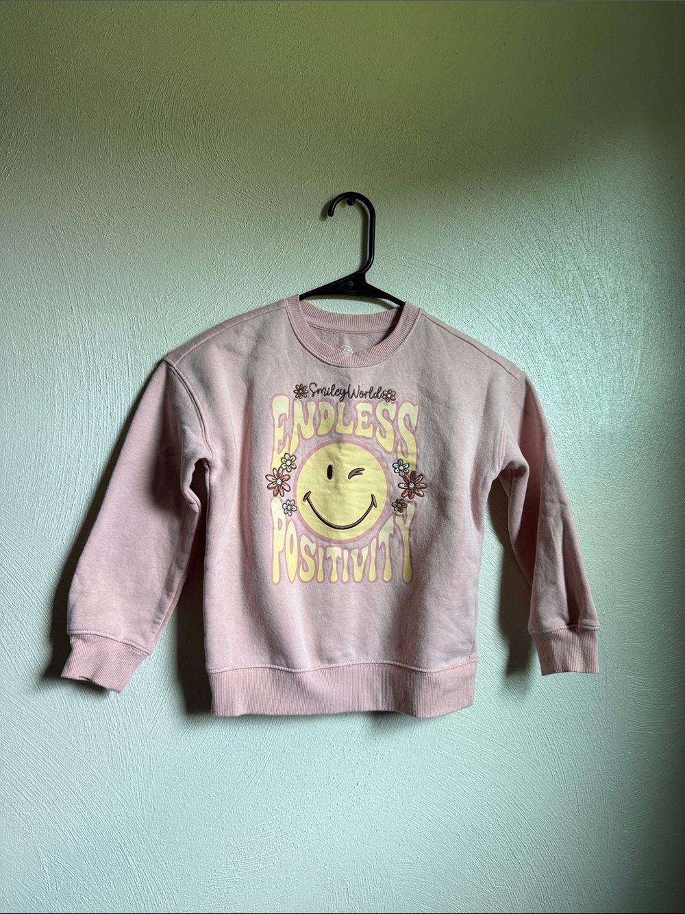Kids Pink 'Endless Positivity' Sweatshirt